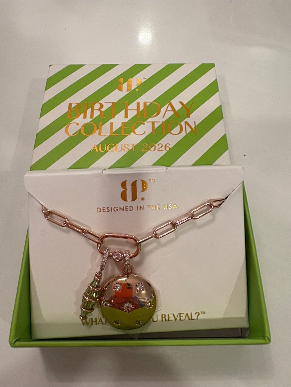 Birthday Collection August 2026 Rose Gold Locket Necklace